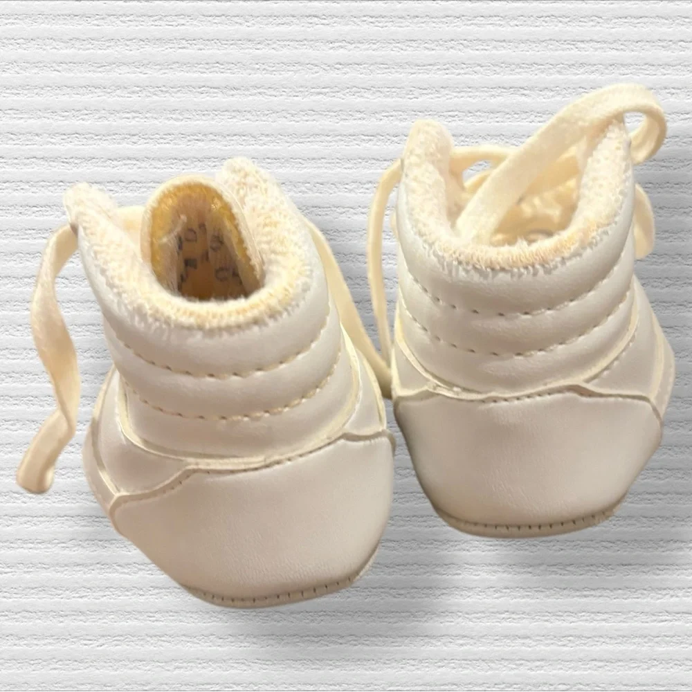 Vintage Hightop Soft Sole Baby Shoes